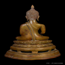 พระบูขารัชกาล หน้าตัก 5 นิ้ว ดินไทย แต่งเก่า