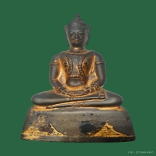 พระบูชาสมัยอยุธยาทรงเครื่องน้อยหน้าตัก 4 นิ้วเนื้อสัมฤทธิ์