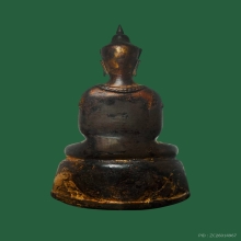 พระบูชาสมัยอยุธยาทรงเครื่องน้อยหน้าตัก 4 นิ้วเนื้อสัมฤทธิ์