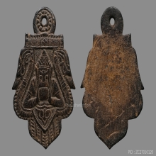 กะลาแกะ ราหูอมจันทร์ หลวงพ่อน้อย วัดศรีษะทอง ( องค์ที่ 3 )