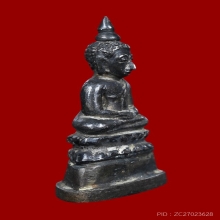 พระชัยวัฒน์สมัยอยุธยา พิมพ์สมาธิ  ก้นกลวง เนื้อเงิน