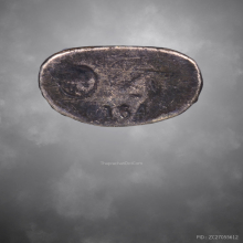 พระพุทธชินราช ปี2545 เนื้อเหล็กน้ำพี้ก้นเงิน พิมพ์เล็ก