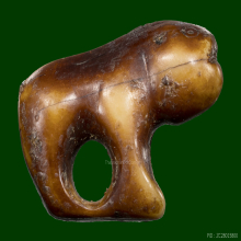 เสือหลวงพ่อปาน ศิลปะวัดกลาง (ขนาดสาริกา) ตลับสีผึ้ง