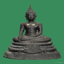 พระบูชาหลวงพ่อโต วัดญวณ กาญจนบุรี ปี2521 ( 9นิ้ว )