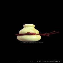 น้ำเต้าดูดทรัพย์จัมโบ้ รุ่นแรก เนื้องาแกะ รูปขาวดำ วัดปากน้ำ