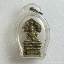 จตุคามรามเทพ นาคปรก7เศียร เนื้อทองเหลือง พ.ศ.2532