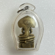 จตุคามรามเทพ นาคปรก7เศียร เนื้อทองเหลือง พ.ศ.2532