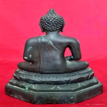 พระบูชาเชียงแสนสิงห์หนึ่ง พิมพ์สมาธิ บัวสองชั้น ขนาด 5 นิ้ว