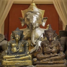 รูปหล่อพระพิฆเนศจำลององค์ประธานโบสถ์พราหมณ์ 