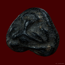 พระปิดตาหลวงปู่ศุข วัดปากคลองฯ พิมพ์พุงป่อง หลังยันต์