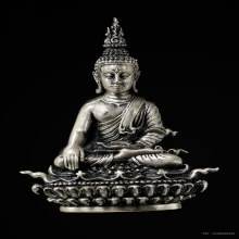 กริ่งพระพุทธประทานยศบารมี เนื้อเงิน พิมพ์เล็ก อ.เฉลิมชัย