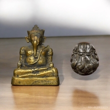 รูปหล่อพระพิฆเนศ พระปิดตาเนื้อสำริด