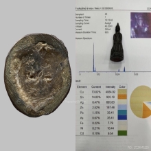 รูปหล่อพระพุทธปางทรงรับมธุปายาส หลวงพ่อแฉ่ง พร้อมทอง