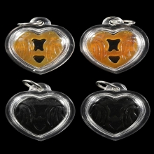 นกสาริกาคู่ หลวงพ่อสิน เนื้อเขาควายเผือก สภาพสวย