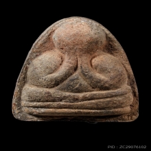 บัตรสมาคม&ติดที่3สมาคม ปิดตาหลวงปู่ดู่ เนื้อดินเผา วัดสะแก