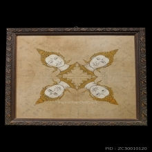 ผ้ายันต์พระพรหม 4 หน้า อาจารย์เฮง ไพรยวัล วัดสะแก ( 1 )