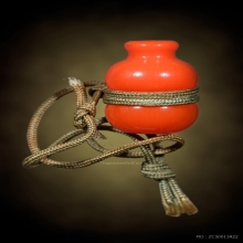 น้ำเต้าดูดทรัพย์ หลวงพ่อสดวัดปากน้ำ รุ่นแรก สีส้ม