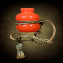 น้ำเต้าดูดทรัพย์ หลวงพ่อสดวัดปากน้ำ รุ่นแรก สีส้ม