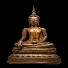 พระบูชารัชกาล จีวรริ้ว หน้าตัก 5.5 นิ้ว