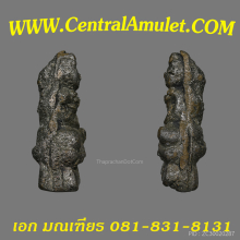 พระชัยวัฒน์หลวงปู่เอี่ยม วัดหนัง พิมพ์เบ้าแตก + ตลับเพชร