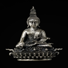 กริ่งพระพุทธประทานยศบารมี เนื้อเงิน พิมพ์เล็ก อ.เฉลิมชัย