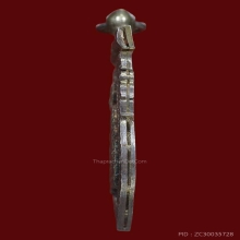 เหรียญฉลุ เนื้อเงิน หลวงพ่อแก้ว วัดช่องลม ท่าฉลอม สมุทรสาคร