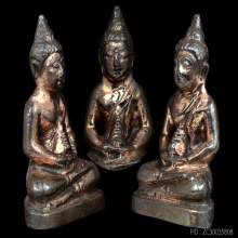 พระชัยนวลจันทร์ ปี2512 เนื้อนวโลหะ พระอาจารย์ฝั้น อาจาโร