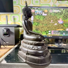 พระบูชา ภปร.ปี08 วัดบวร บล็อคเสริม 9 นิ้วสูง17นิ้ว 