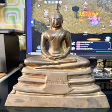 รูปหล่อหลวงพ่อโสธรหน้าตัก 7 นิ้วสูง 12 นิ้วครึ่ง ปี 2536