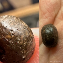 เม็ดประคำหลวงปู่เอี่ยม วัดสพานสูง เเกนตะกั่วถ้ำชา (เนื้อA)