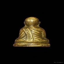 รูปหล่อหลวงพ่อเงิน วัดบางกระทิง เนื้อทองเหลือง ปี 2515