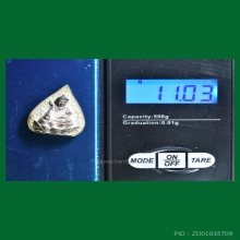 เหรียญใบโพธิ์ ไต้ฮงกง ลพ.คูณ ปี 2538 เนื้อเงิน