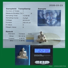 รูปหล่อ ลพ.ยิ่ง วัดคลองธรรม ชัยนาท ปี 55 เนื้อเงิน 22.3 กรัม