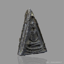 เหรียญหล่อ พิมพ์สามเหลี่ยม หลวงพ่อรุ่ง วัดท่ากระบือ 