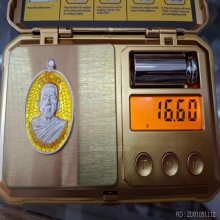 พ่อท่านสอน วัดมะนาวหวาน จ.นครศรีธรรมราช  เนื้อเงินลงยา 