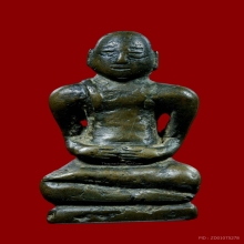 พระสังกัจจายน์ ศิลป์เชียงแสน เนื้อสำริดแก่เงิน