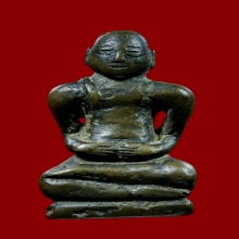 พระสังกัจจายน์ ศิลป์เชียงแสน เนื้อสำริดแก่เงิน