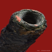 ตะกรุดหลวงปู่เอี่ยม วัดหนัง เนื้อทองแดงถักเชือกลงรัก