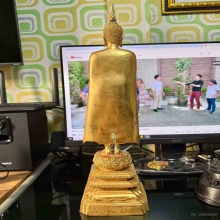 หลวงพ่อบ้านแหลม วัดเพชรสมุทรวรวิหาร ขนาด ความสูง 19 นิ้ว