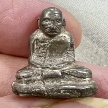 รูปหล่อพ่อเขียน เนื้อเงิน วัดถ้ำขุนเณร 2506 กำนันวิรัตน์