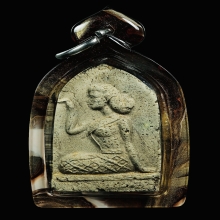 นางกวักผงปถมังนมควาย พ่อท่านเลียบ วัดนาวง นครศรีธรรมราช