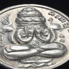 เหรียญปิดตาพังพระกาฬ เคราสั้น นวะแก่เงิน