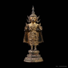 พระบูชายุครัตนโกสินทร์ ทรงเครื่อง ปางห้ามสมุทร