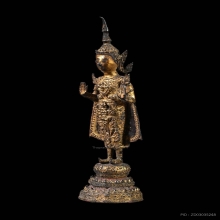 พระบูชายุครัตนโกสินทร์ ทรงเครื่อง ปางห้ามสมุทร