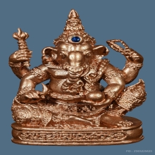 พระพิฆเนศ เทวสถานโบสถ์พราหมณ์ เนื้อบรอนซ์ ฝังพลอยไพลิน ปี39