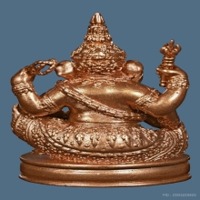 พระพิฆเนศ เทวสถานโบสถ์พราหมณ์ เนื้อบรอนซ์ ฝังพลอยไพลิน ปี39