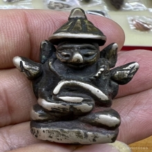 พระอุปคุตบัวเข็ม สำริดเงิน เก่าเดิมๆหายาก