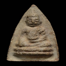 พระพุทโธน้อยพิมพ์เล็กหน้าถ้ำเสื้อเนื้อผงพุทธคุณรุ่นแรกปี2494