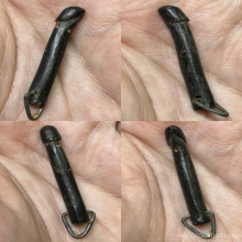 >>>..,ปลัดขิกหลวงพ่อกี๋ วัดหูช้าง ไม้กัลปังหา 1.5นิ้ว จิ๋ว