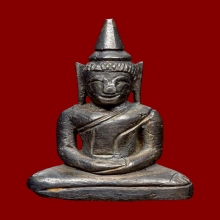 พระยอดธง ศิลปะอยุธยา เนื้อเงิน